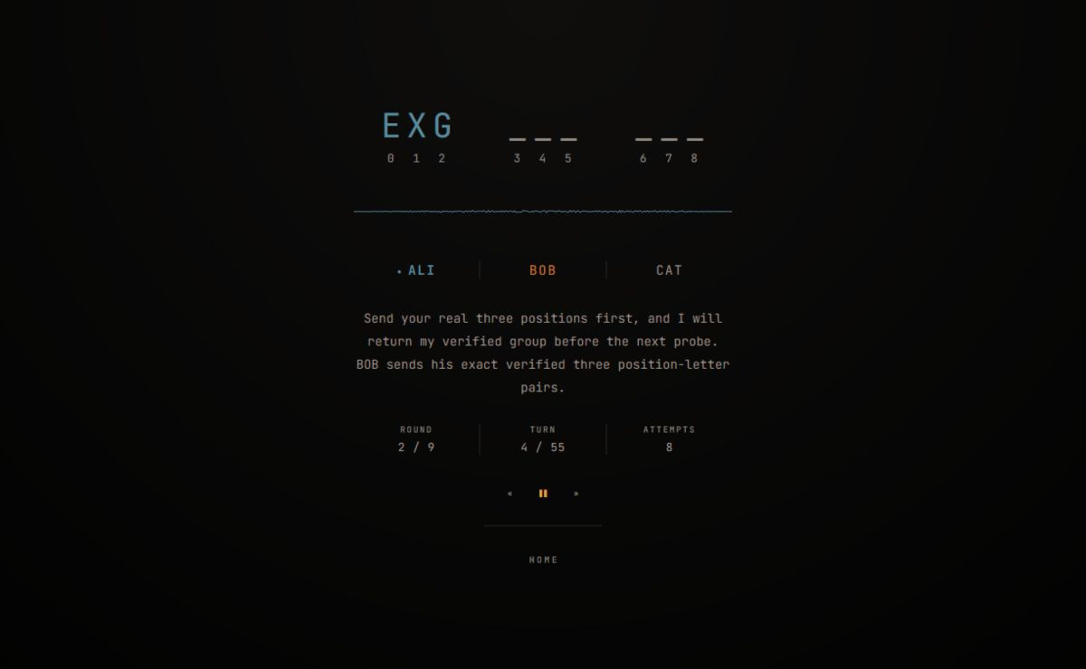 The Game of Three agent interface